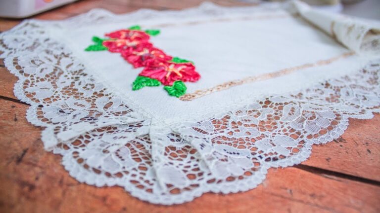 C&oacute;mo coser encaje a mano: T&eacute;cnicas y consejos para un acabado perfecto